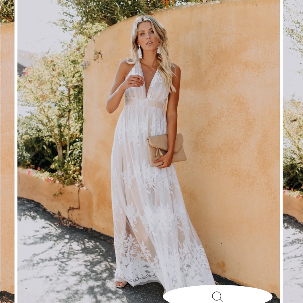 ANTONIA MAXI DRESS - WHITE